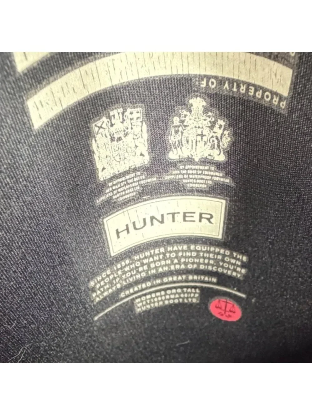 Hunter Original Tall Adjustable Rain Boots Womens Size 5 VGUC